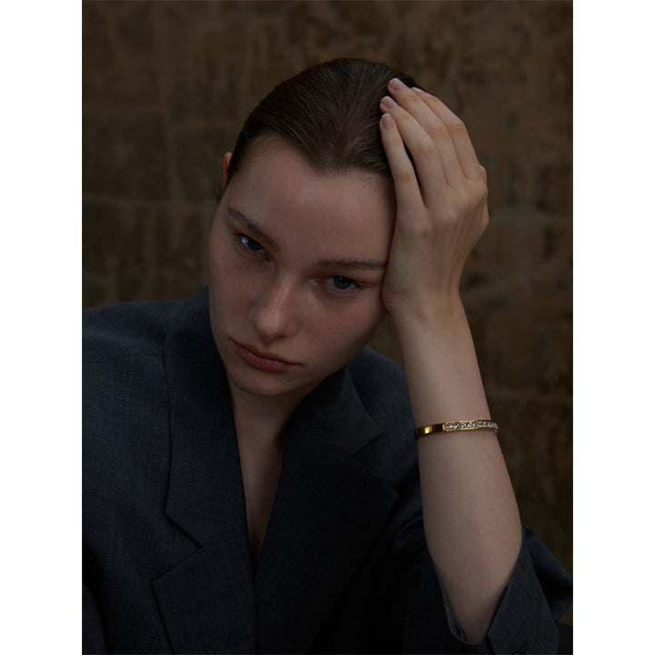 Ziva Round Cut Crystal Cuff