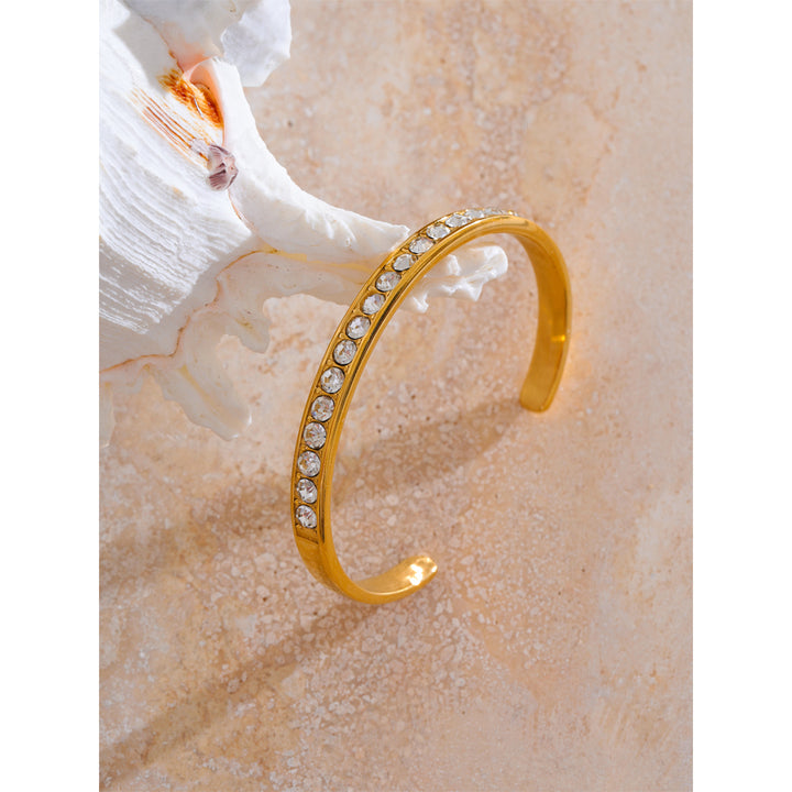 Ziva Round Cut Crystal Cuff