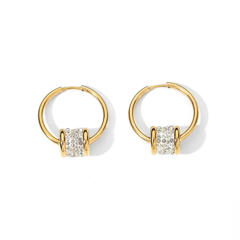 Ziva Sparkle Barrel Hoops