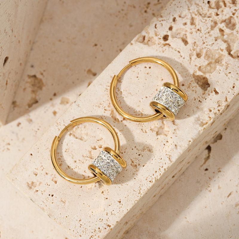 Ziva Sparkle Barrel Hoops