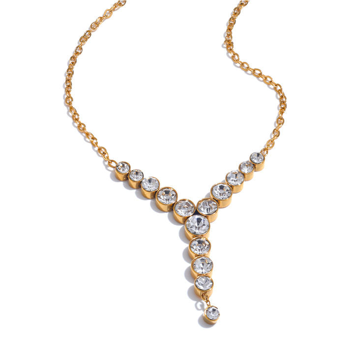 Ziya Crystal Drop Necklace