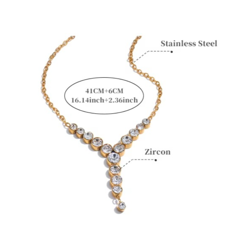 Ziya Crystal Drop Necklace