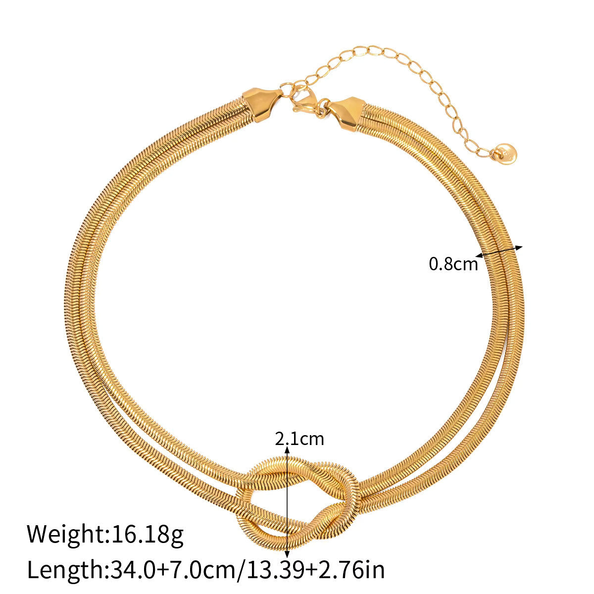 Ziya Knot Snake Chain