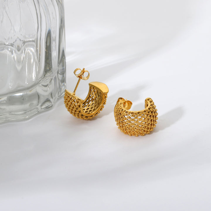 Ziya Textured Hoops