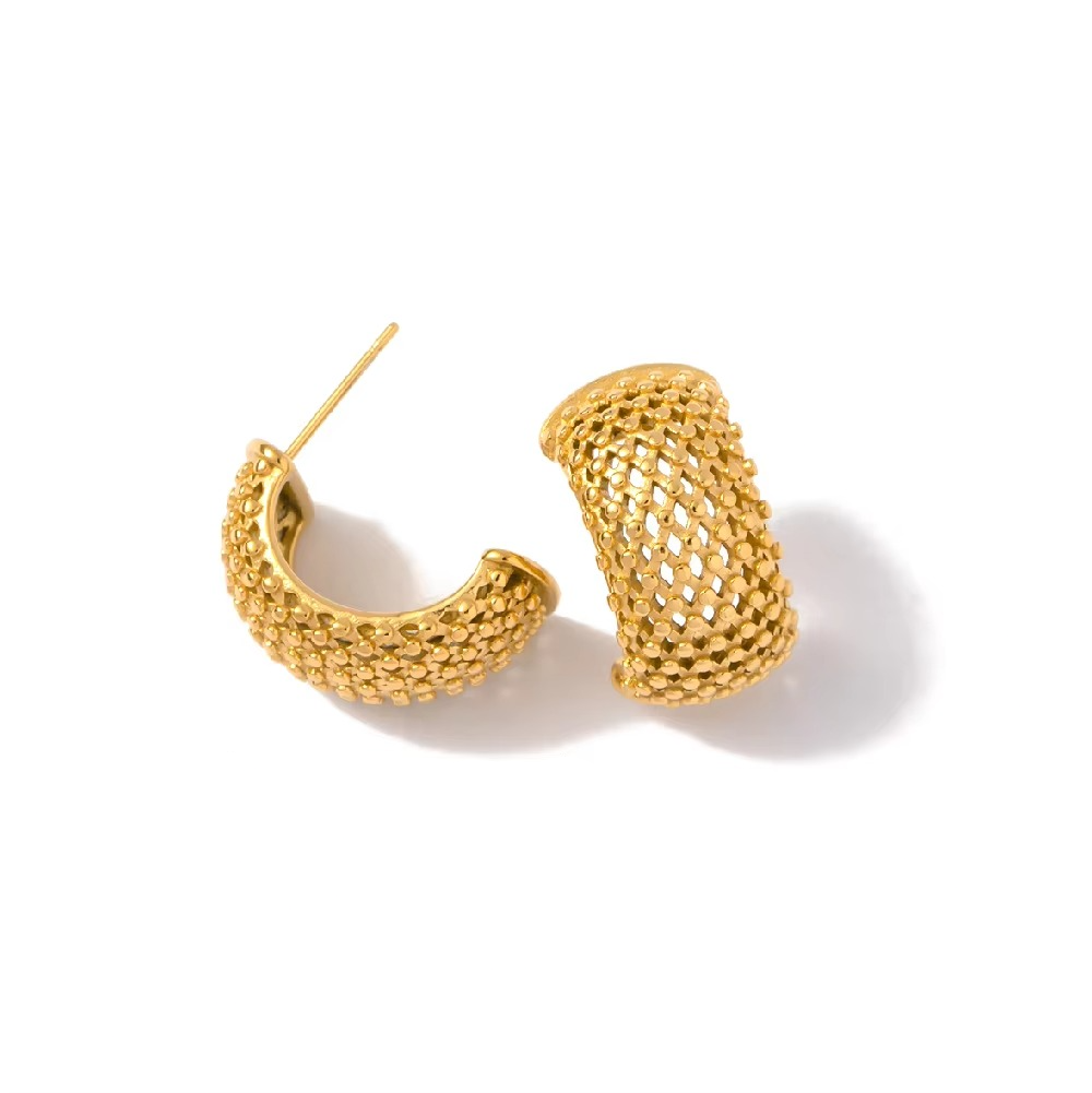 Ziya Textured Hoops