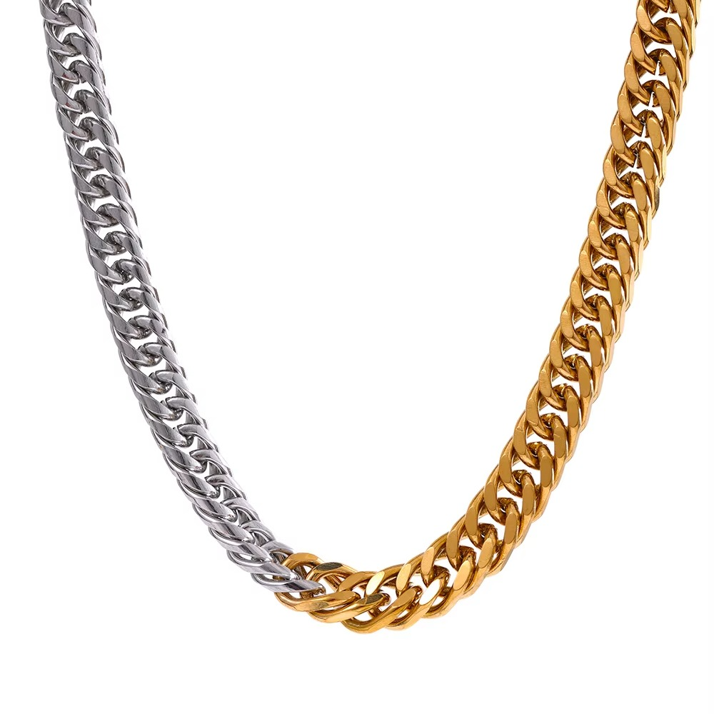 Zoya Dual Tone Chain Necklace