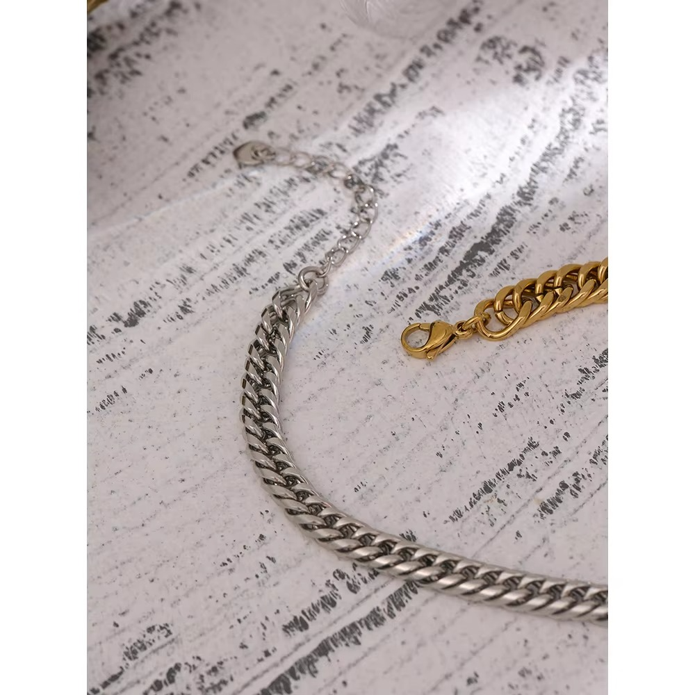 Zoya Dual Tone Chain Necklace