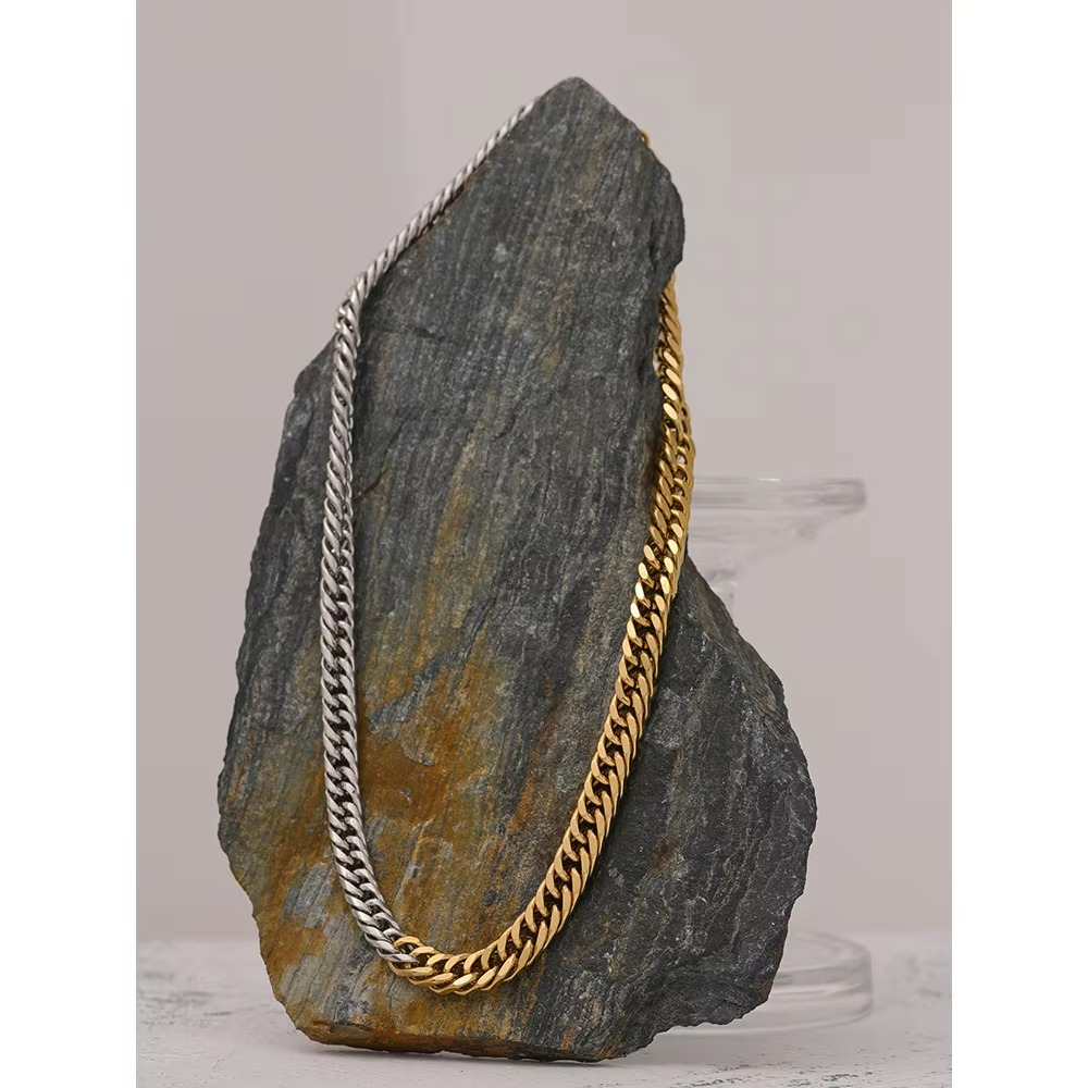 Zoya Dual Tone Chain Necklace