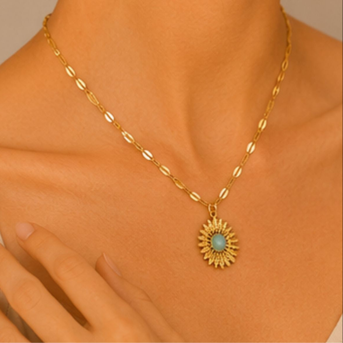 Sunlit Lotus Pendant