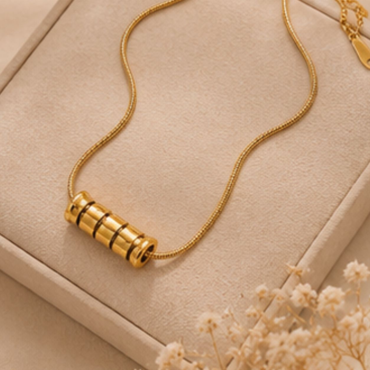 Tara Barrel Pendant Necklace
