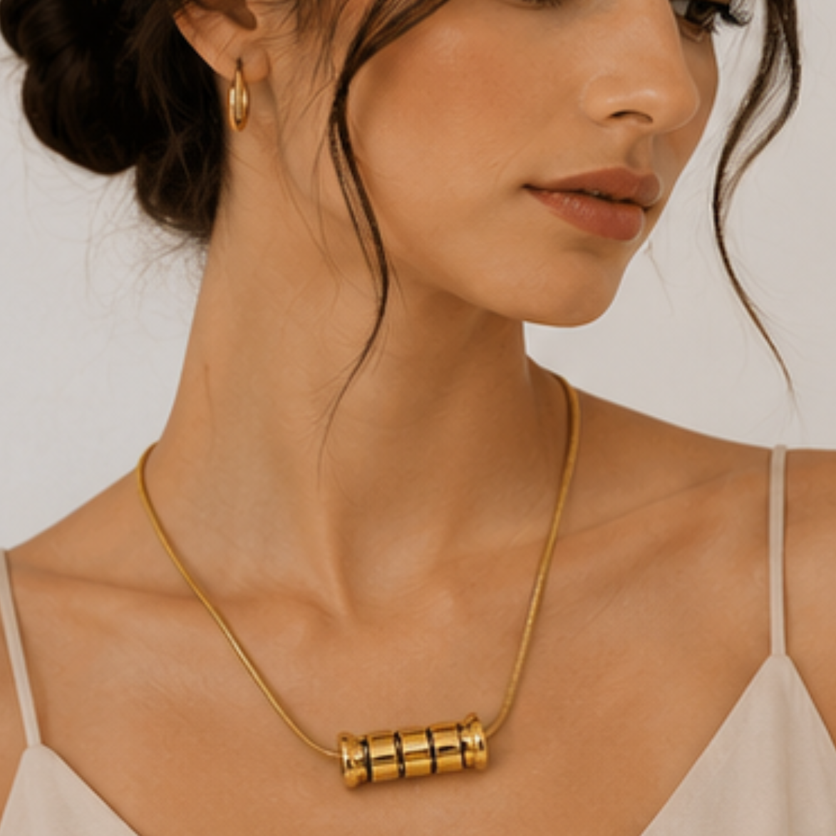 Tara Barrel Pendant Necklace