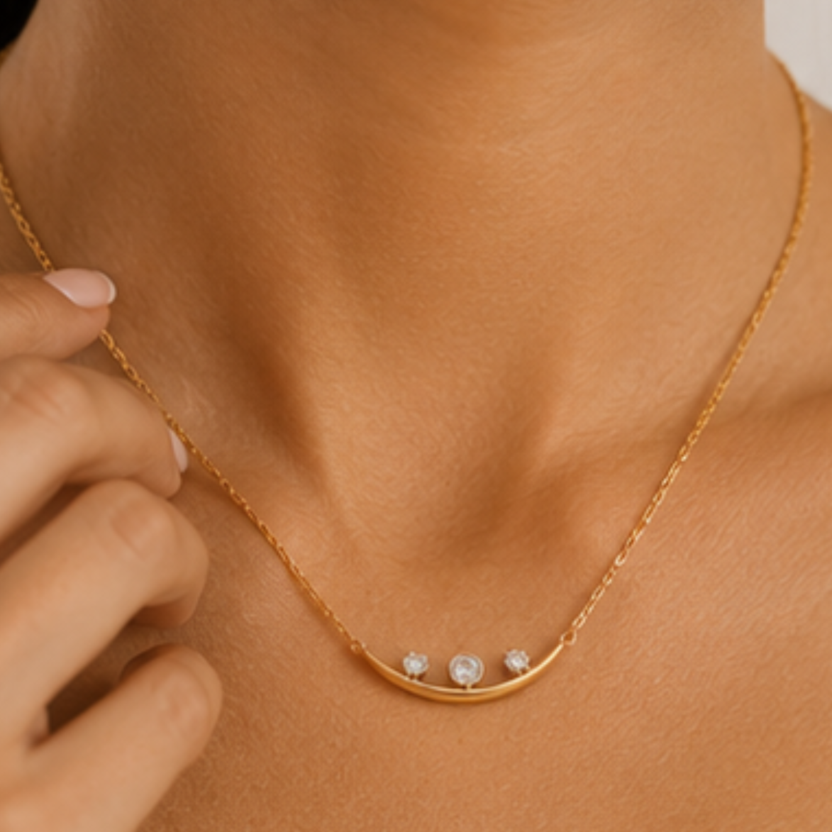 Noor Crescent Necklace