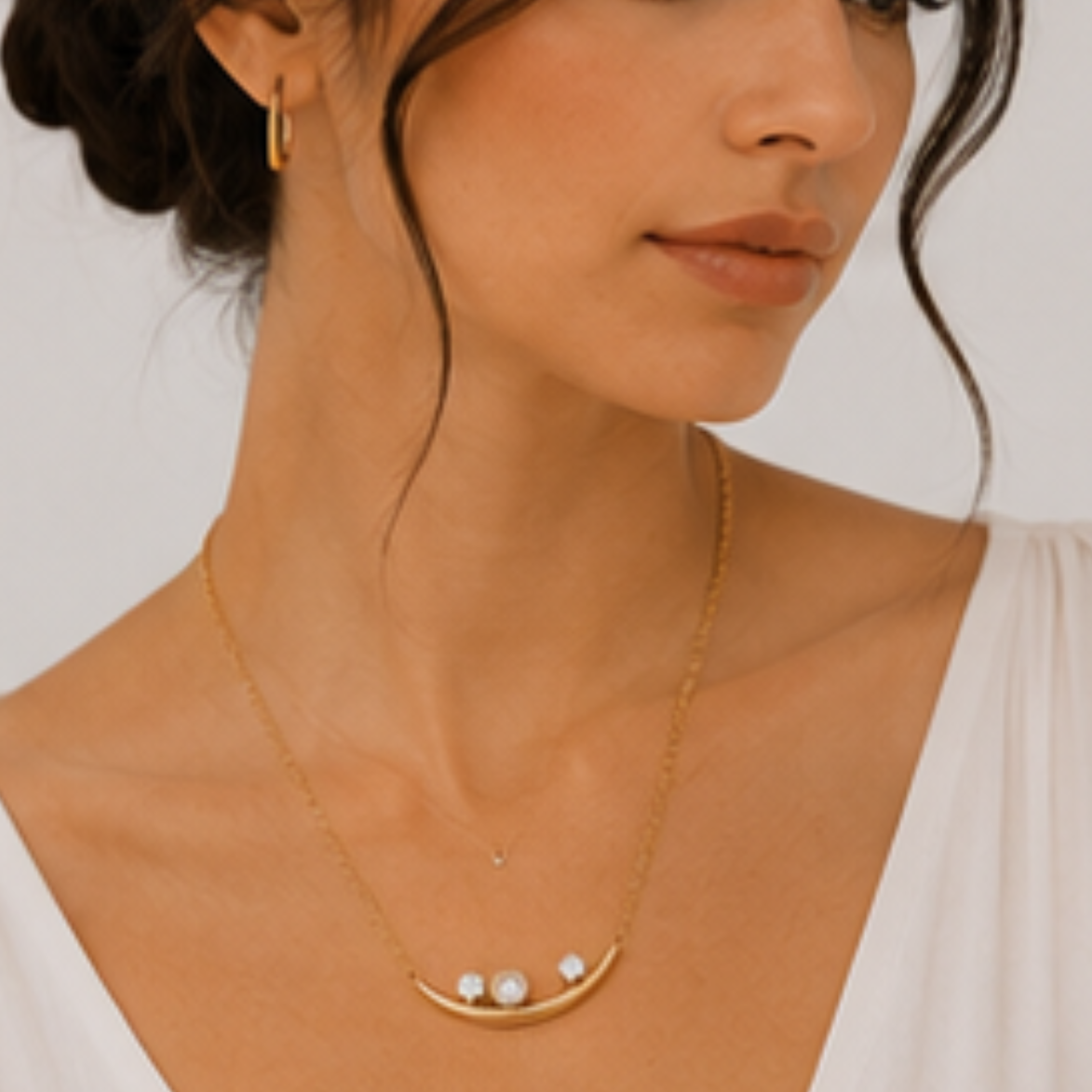 Noor Crescent Necklace