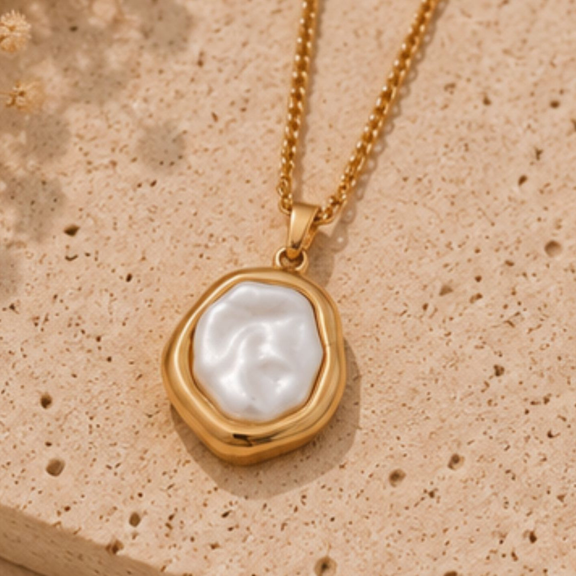 Indu Baroque Pearl Pendant Necklace