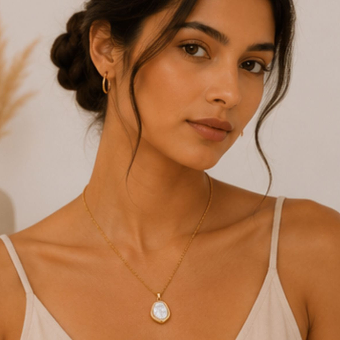 Indu Baroque Pearl Pendant Necklace