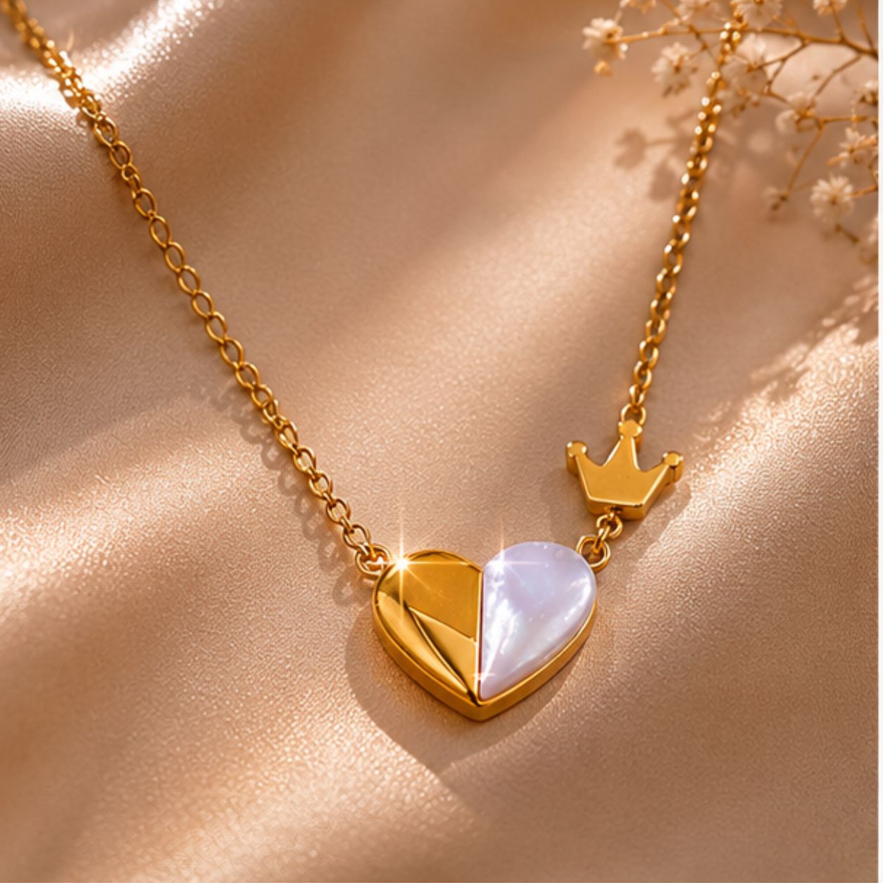 Crowned Love Duo Necklace