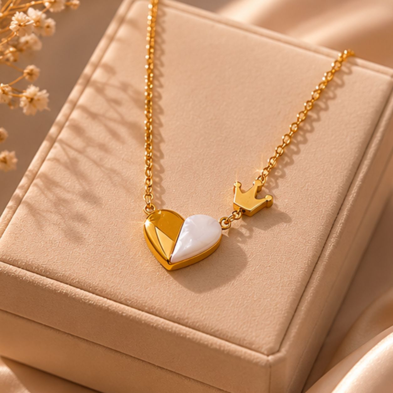 Crowned Love Duo Necklace