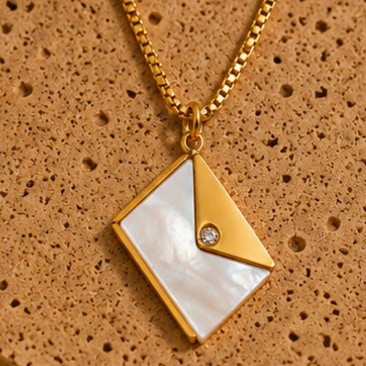 Ishya Letter Shell Pendant