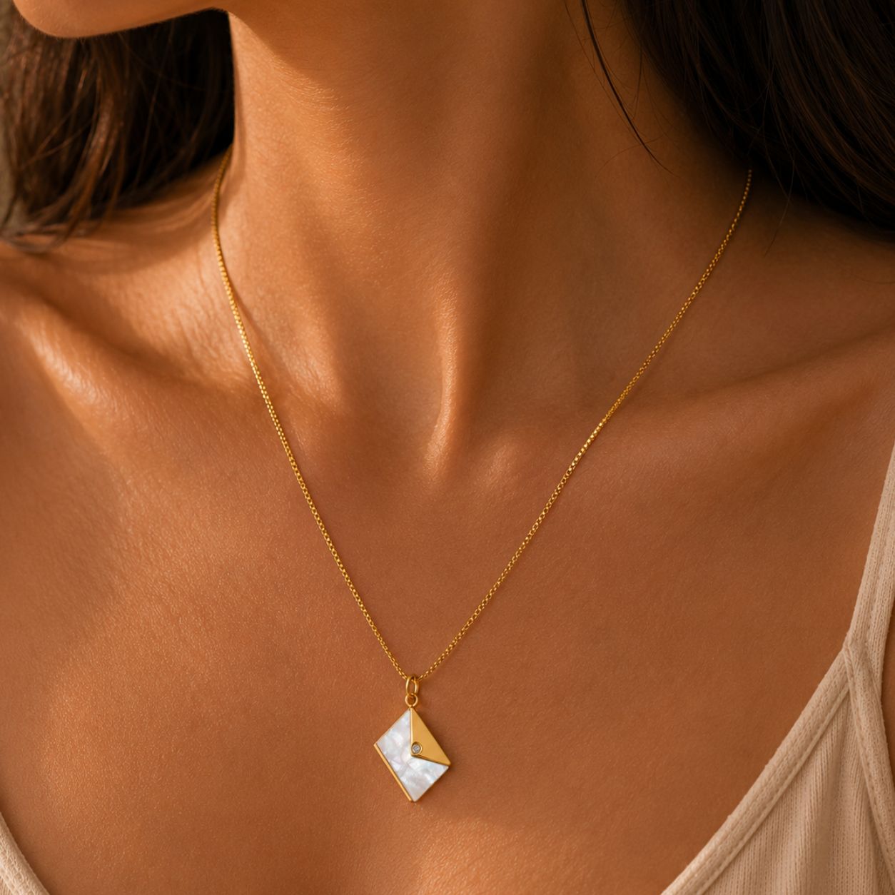 Ishya Letter Shell Pendant