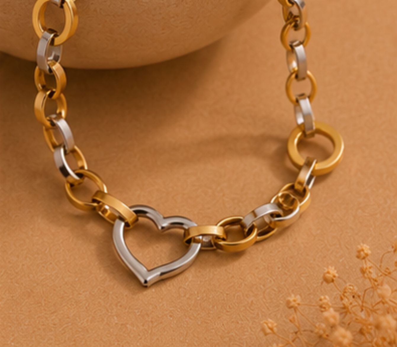 Amaya Heart Charm Bracelet