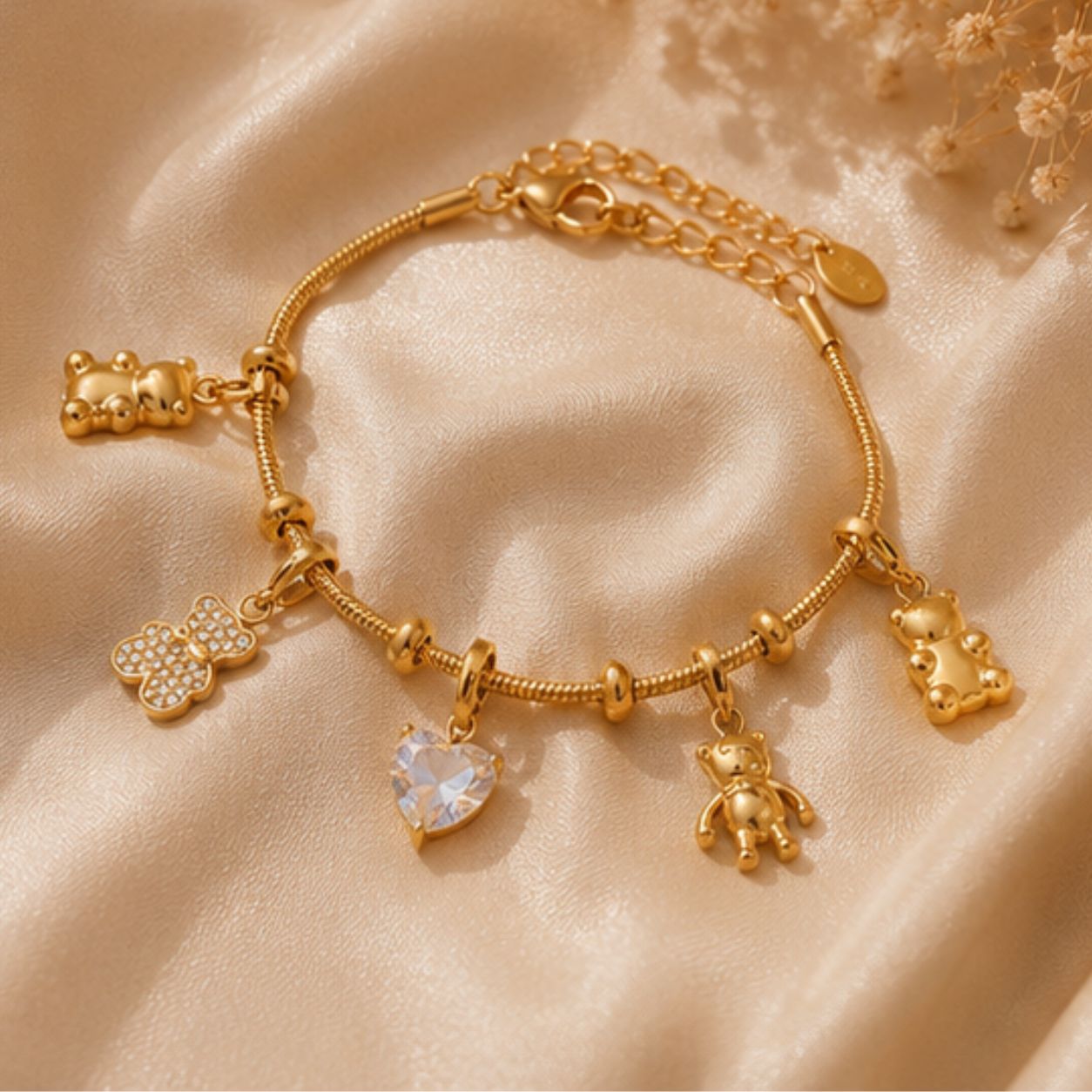 Zara Teddy Charms Bracelet