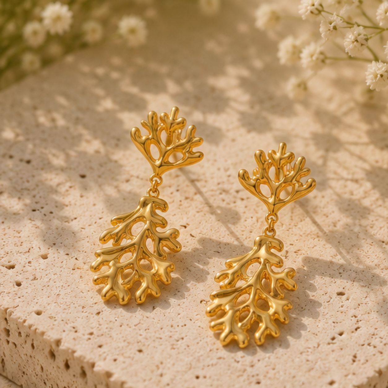 Tamarind Leaf Dangle Earrings