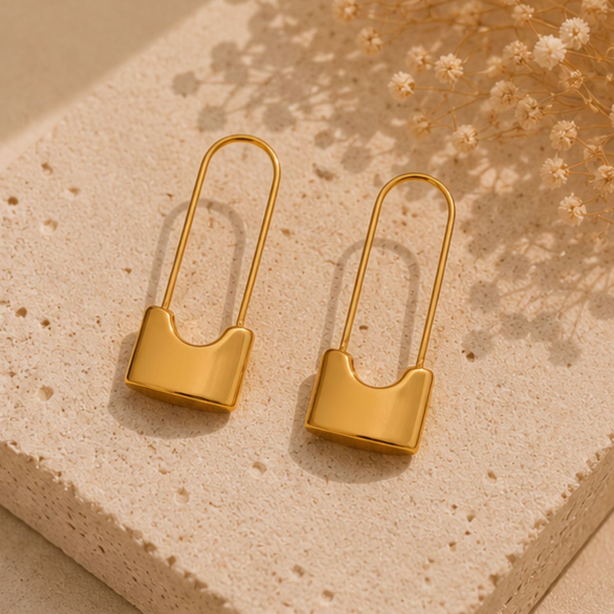 Aroha Bar Loop Earrings