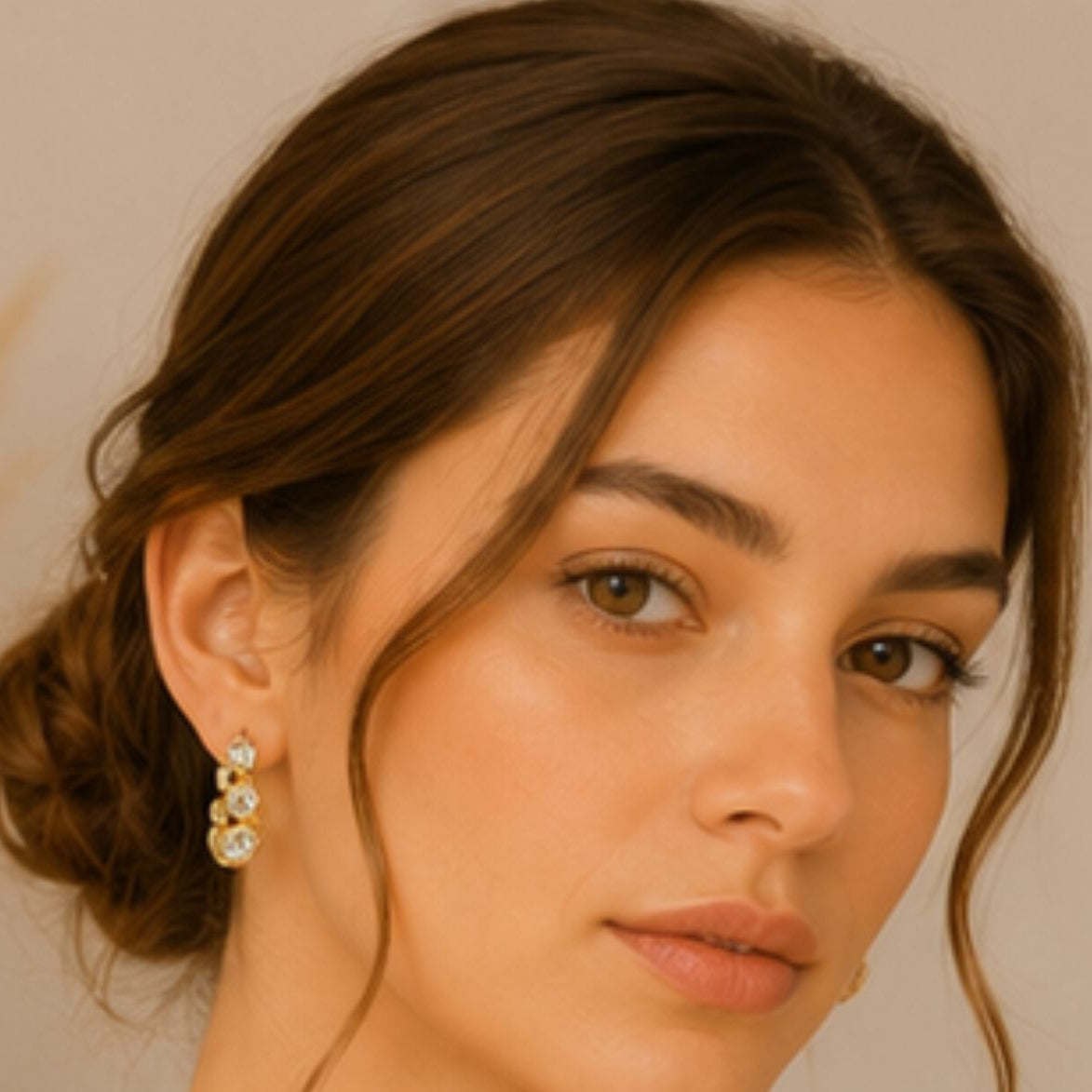 Amaya Crystal Curve Hoops
