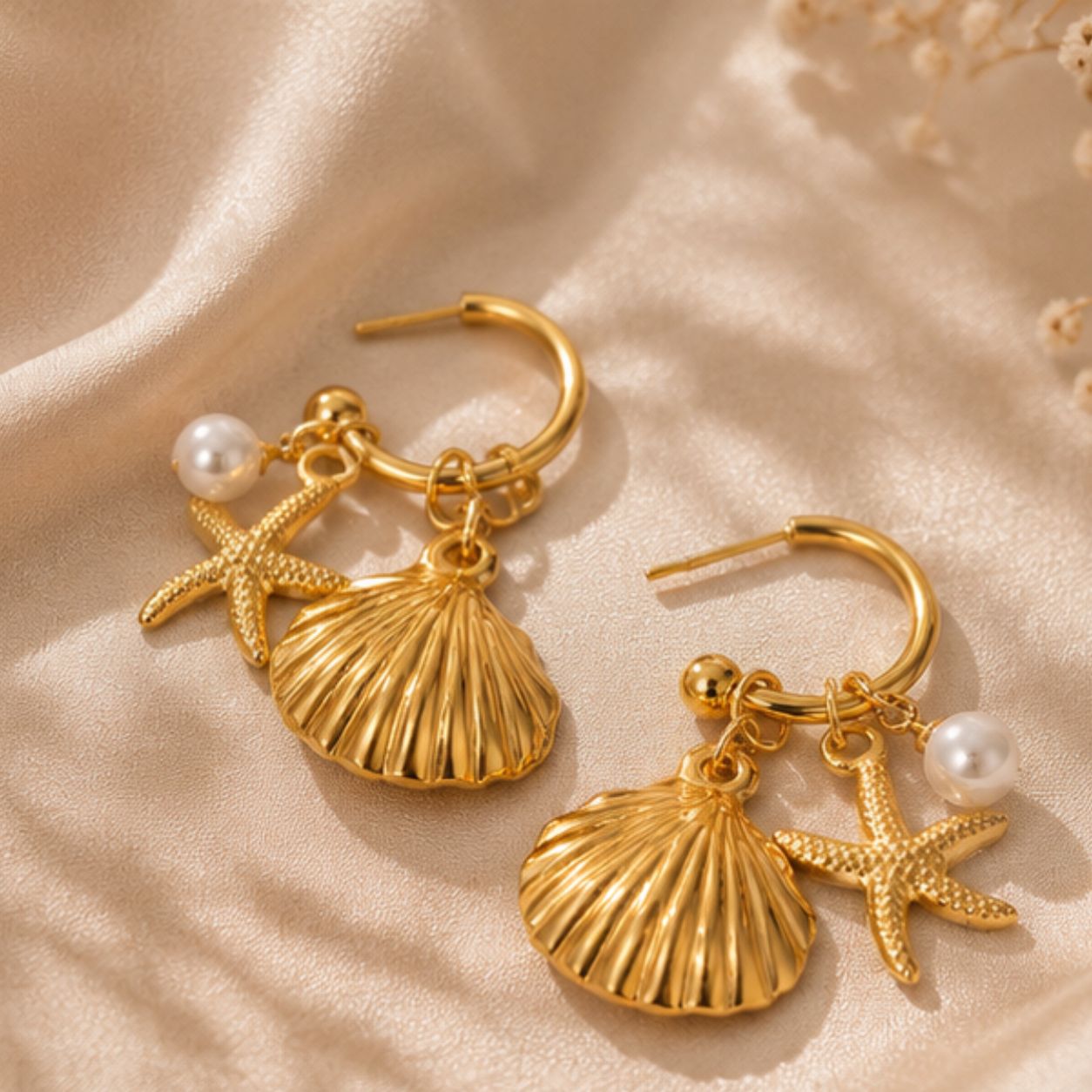 Aaravi Shore Drop Earrings
