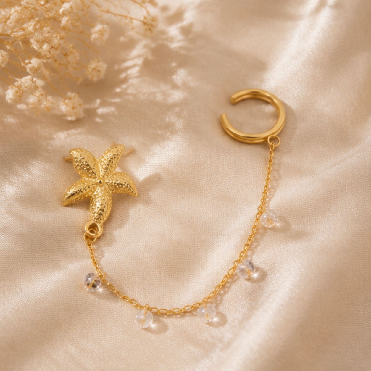 Tara Star Chain Earring