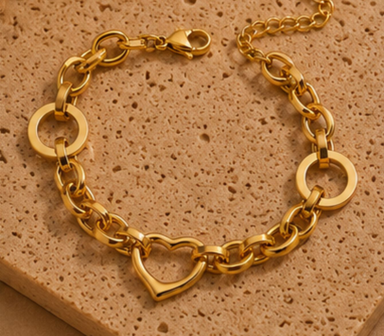 Amaya Heart Charm Bracelet