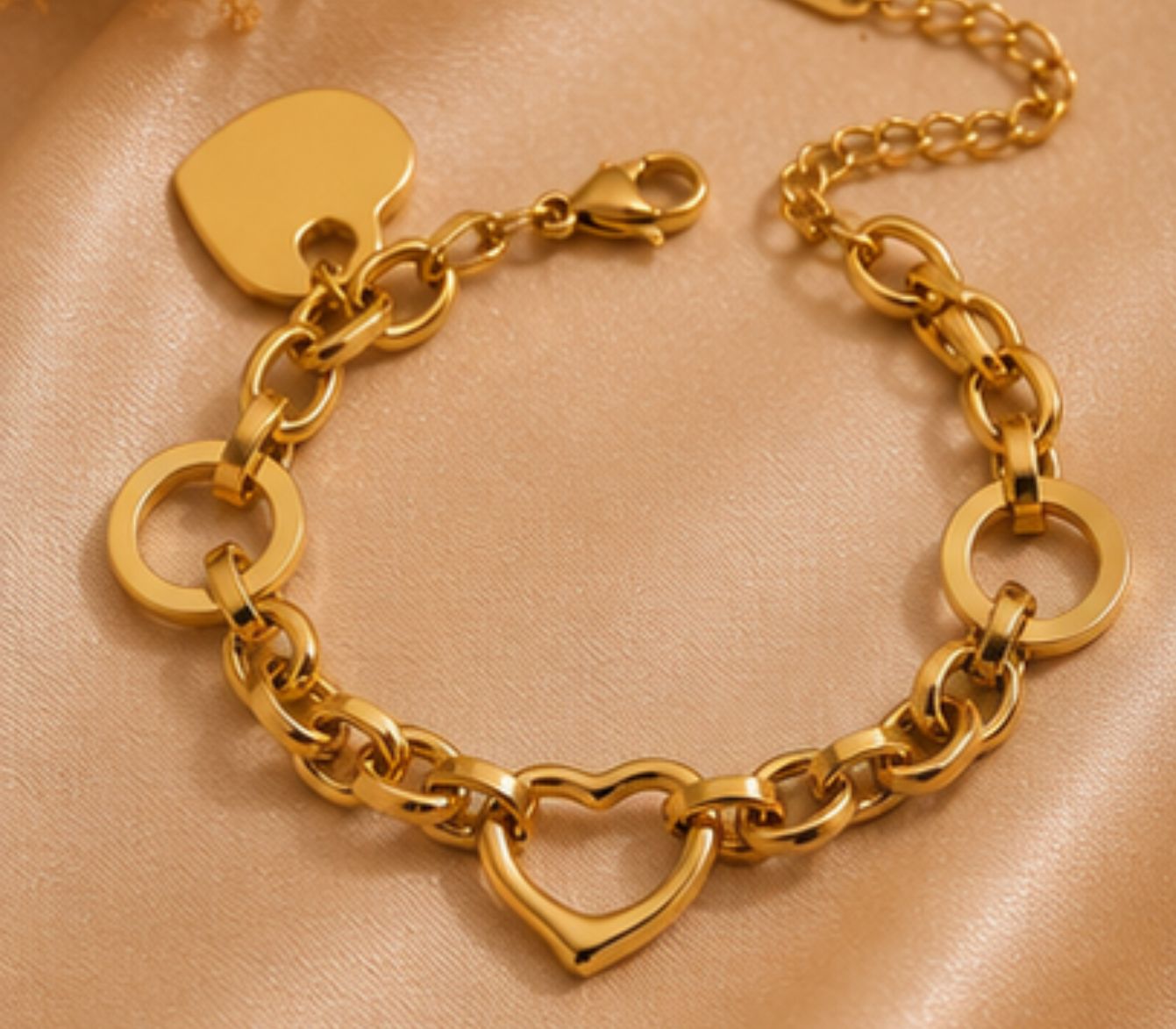 Amaya Heart Charm Bracelet