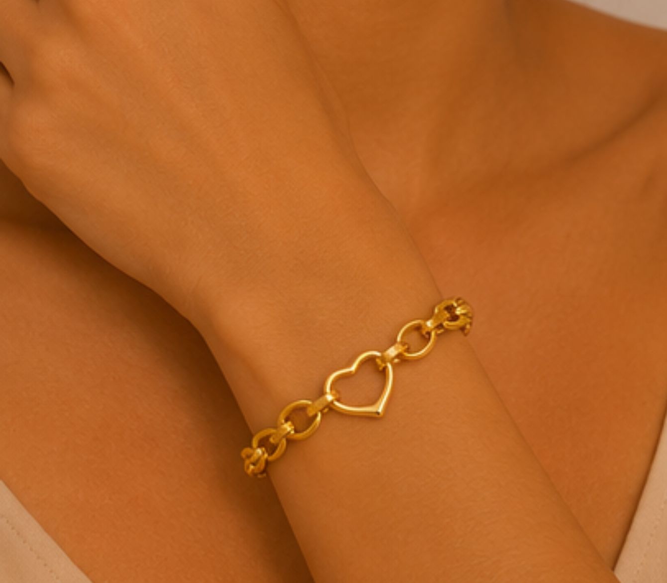 Amaya Heart Charm Bracelet