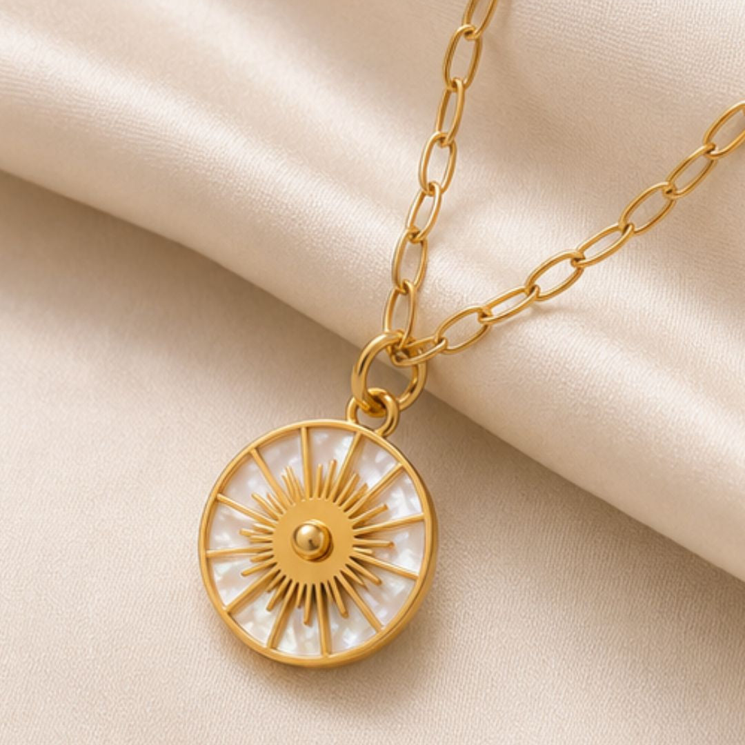 Surya Shell Medallion Necklace