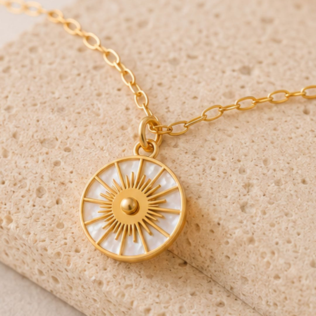 Surya Shell Medallion Necklace