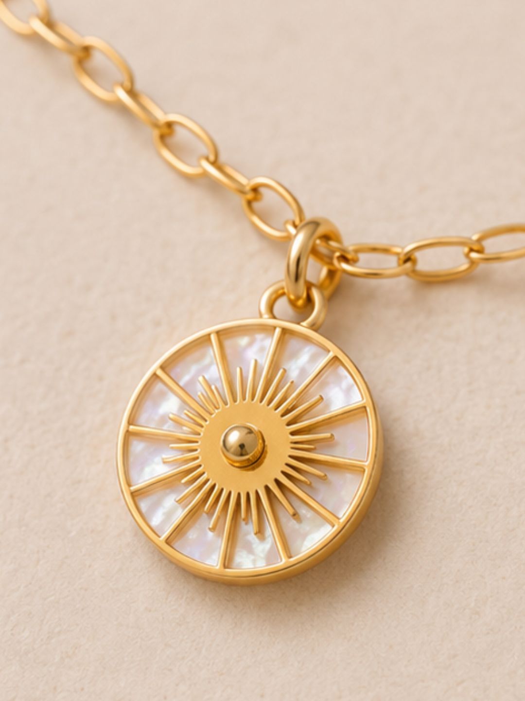 Surya Shell Medallion Necklace