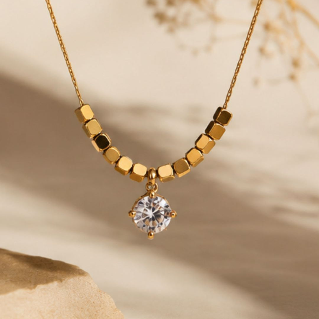 Jade Prism Collar Necklace