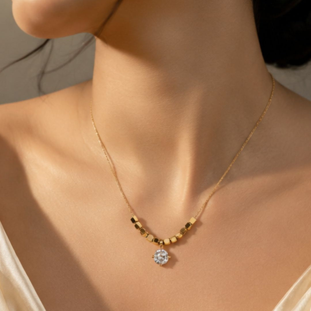 Jade Prism Collar Necklace