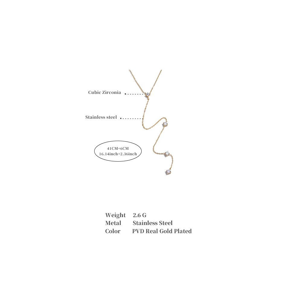 Eira Solitaire Trail Necklace