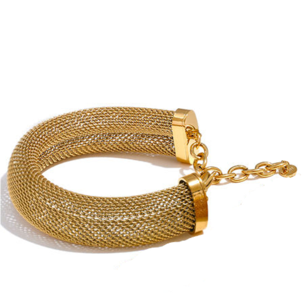 Gilded Drop Cascade Bracelet