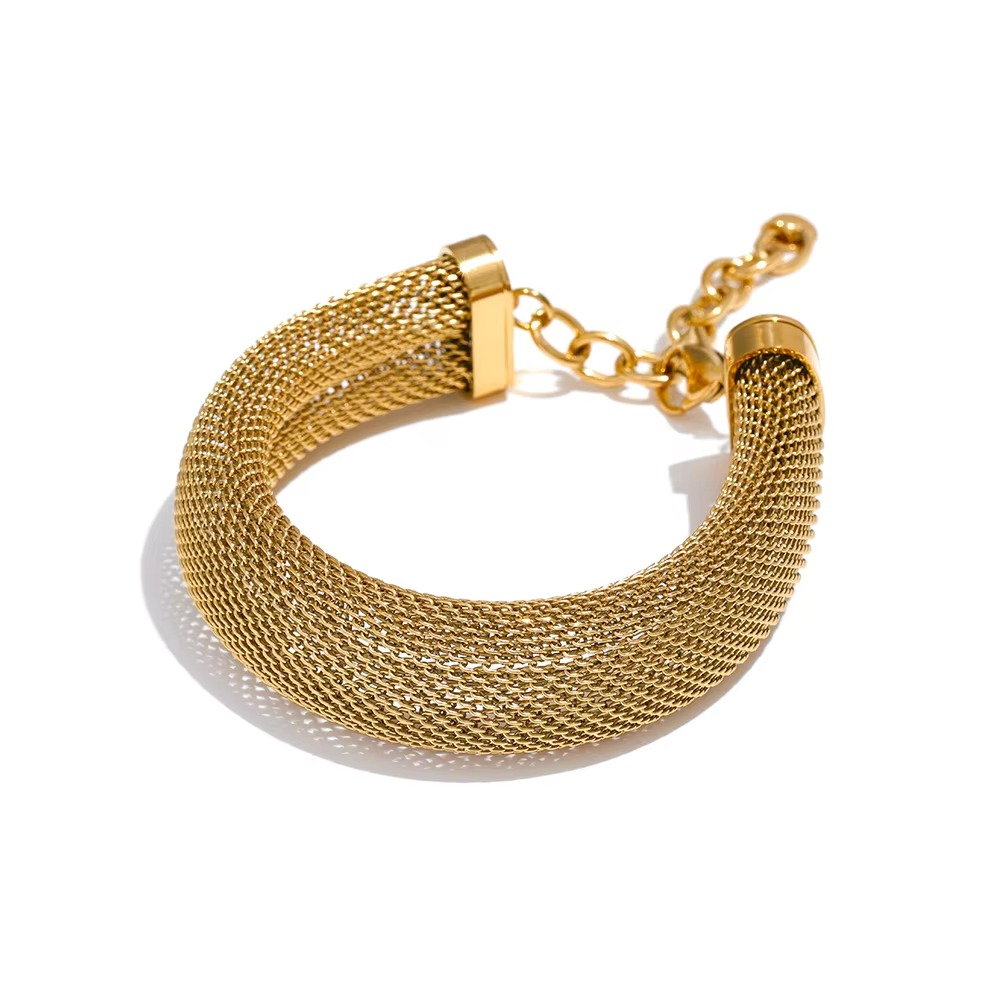 Gilded Drop Cascade Bracelet