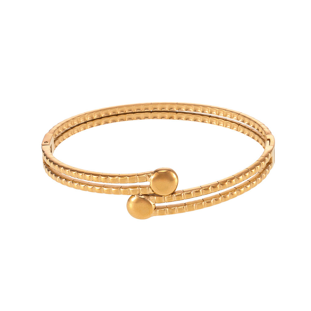 Indira Gridline Wrap Bangle