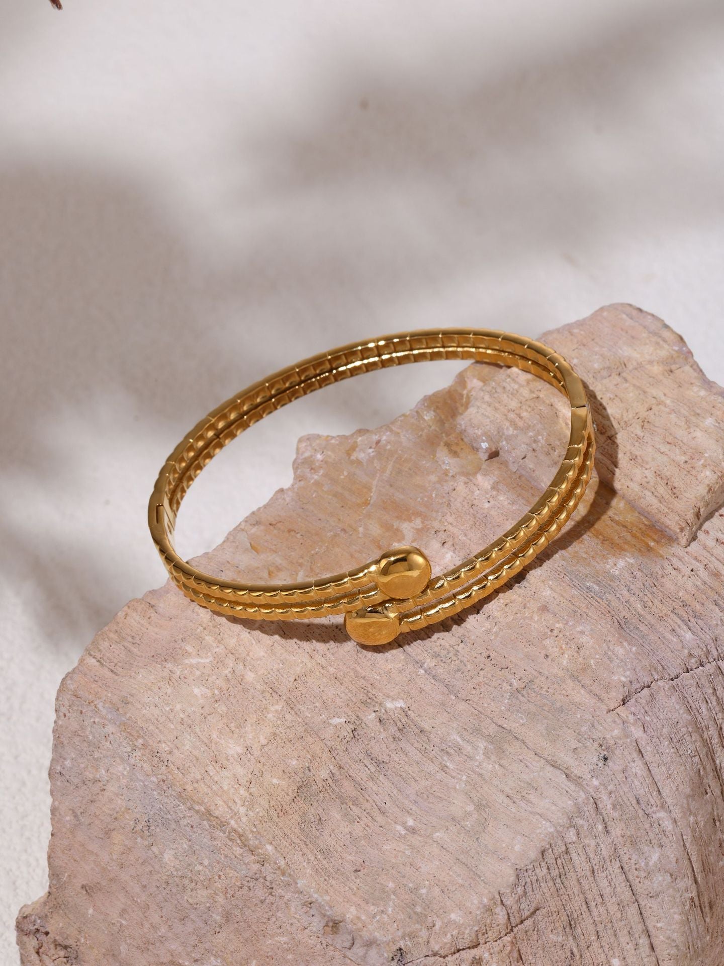 Indira Gridline Wrap Bangle