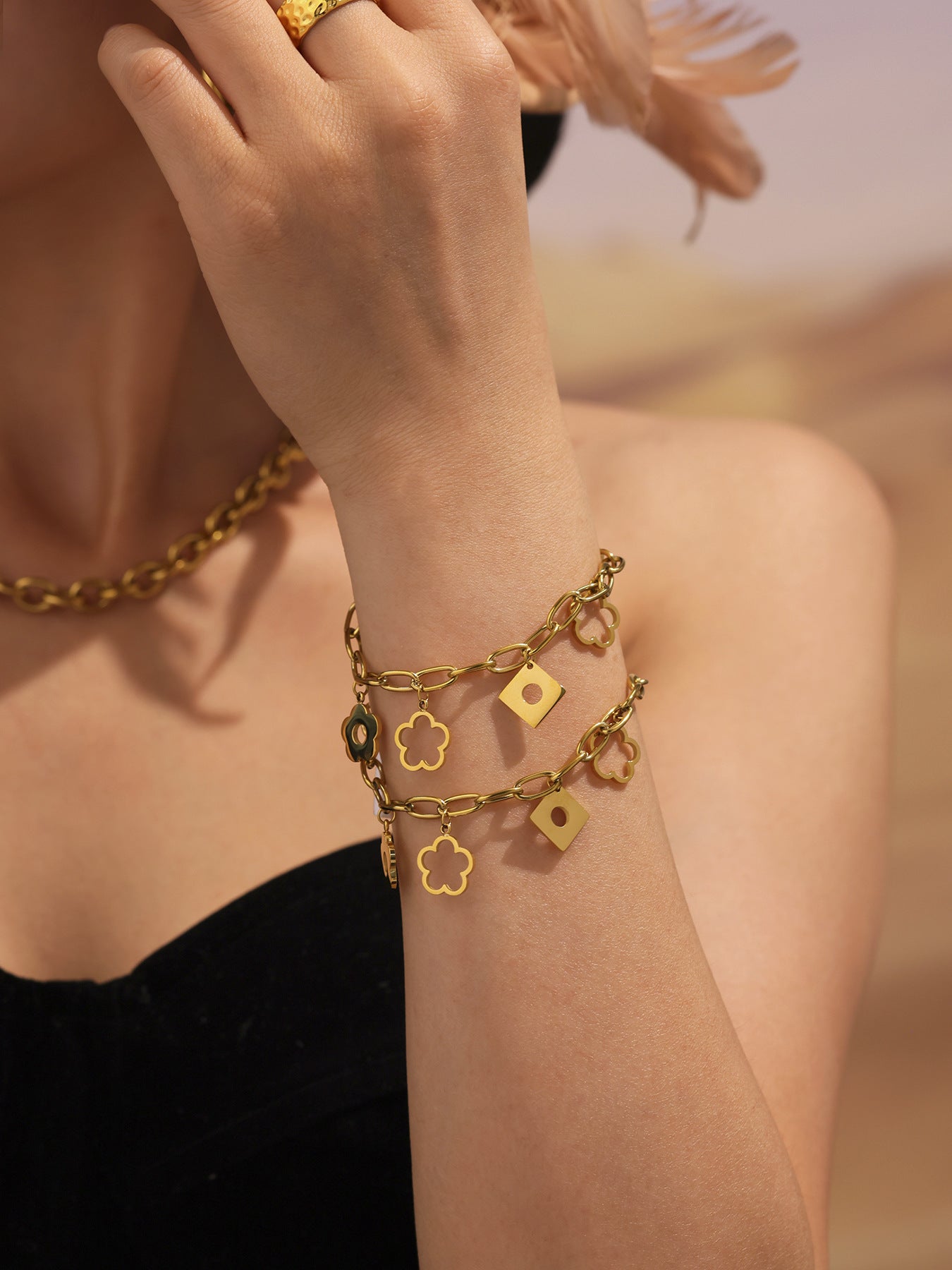 Ishani Bloom Charm Bracelet