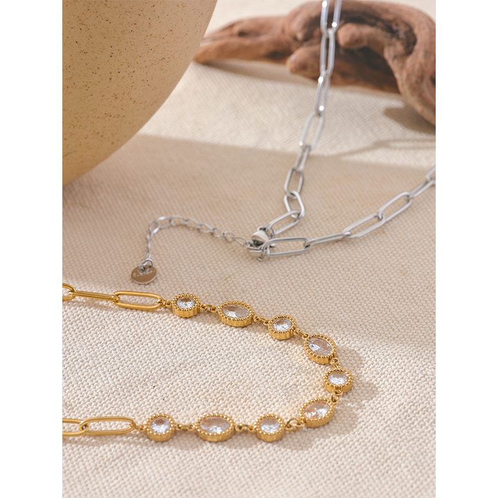 Naina Crystal Station Necklace