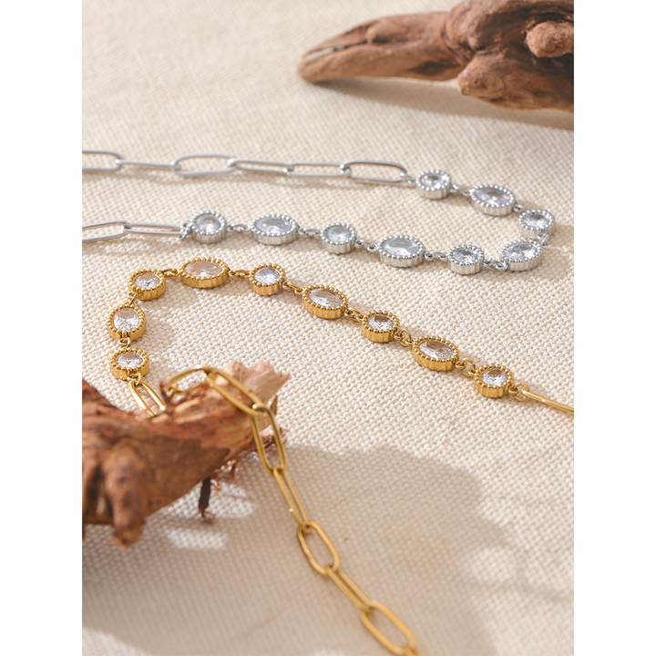 Naina Crystal Station Necklace