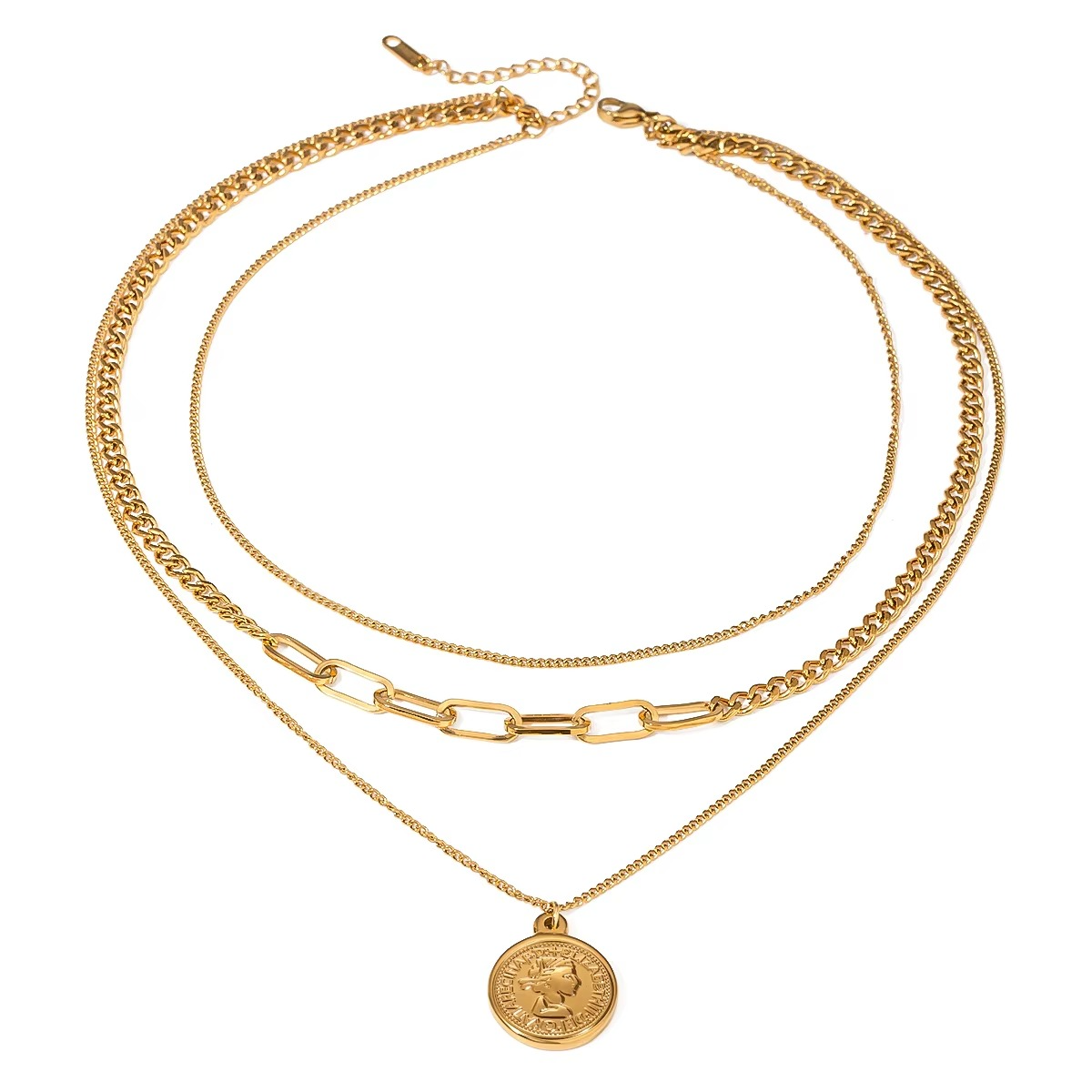 Noor Layered Coin Necklace