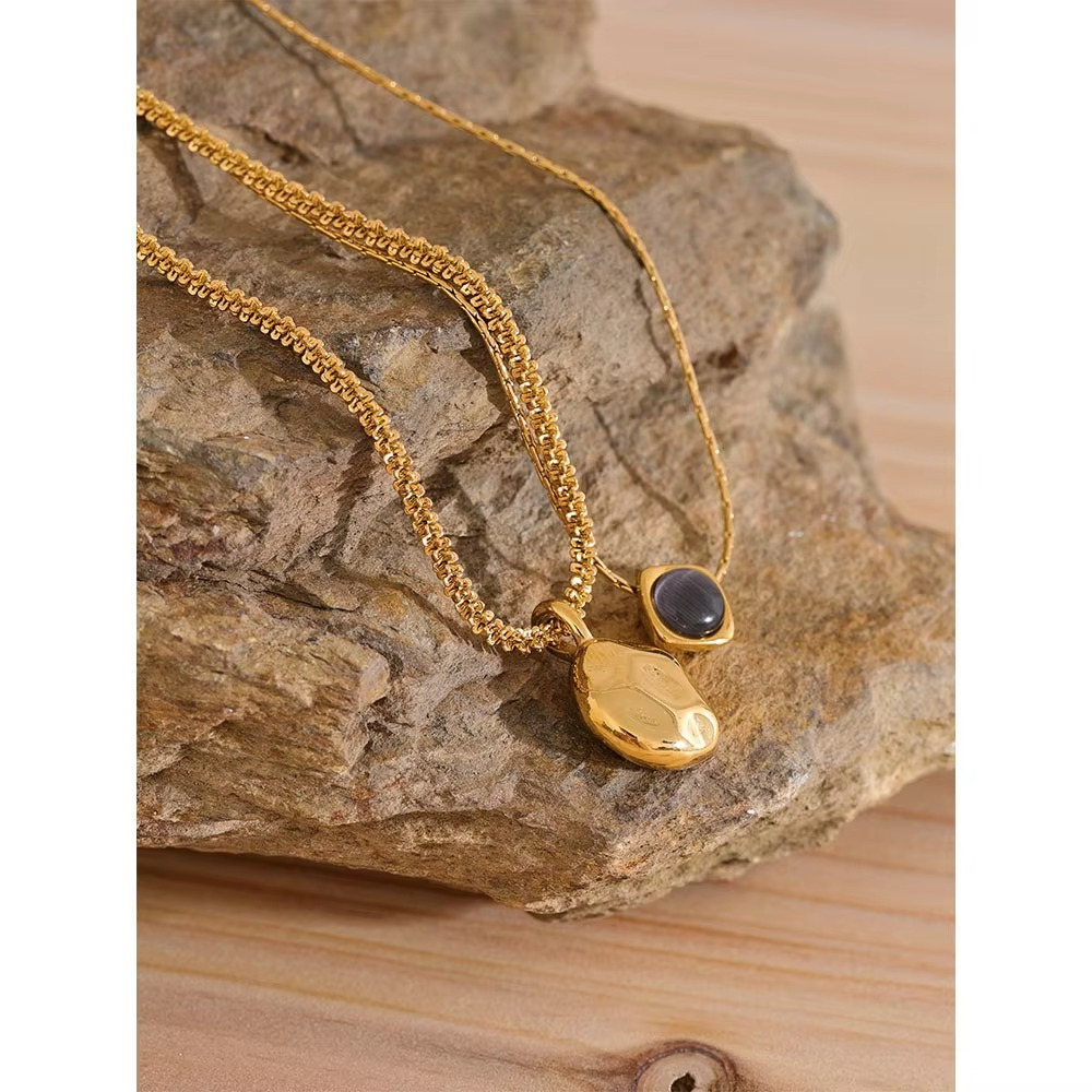 Noor Molten Duo Necklace