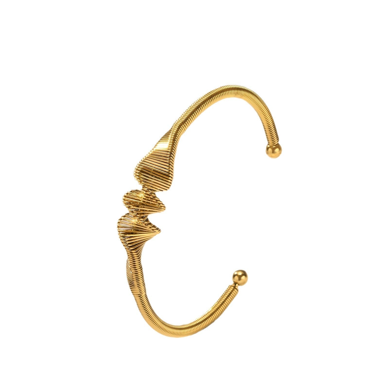 Ripple Wire Cuff