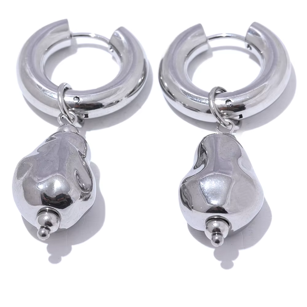 Riva Molten Hoop Earrings